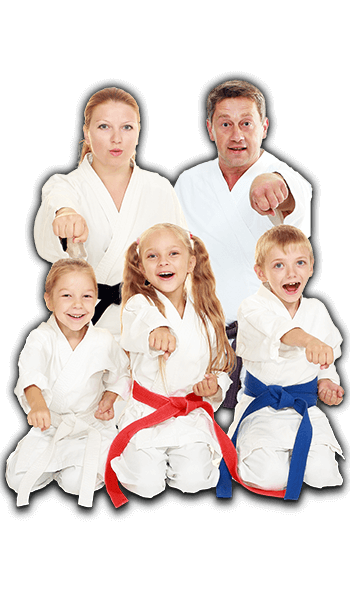 Martial Arts Lessons for Families in Roy UT - Sitting Group Family Banner
